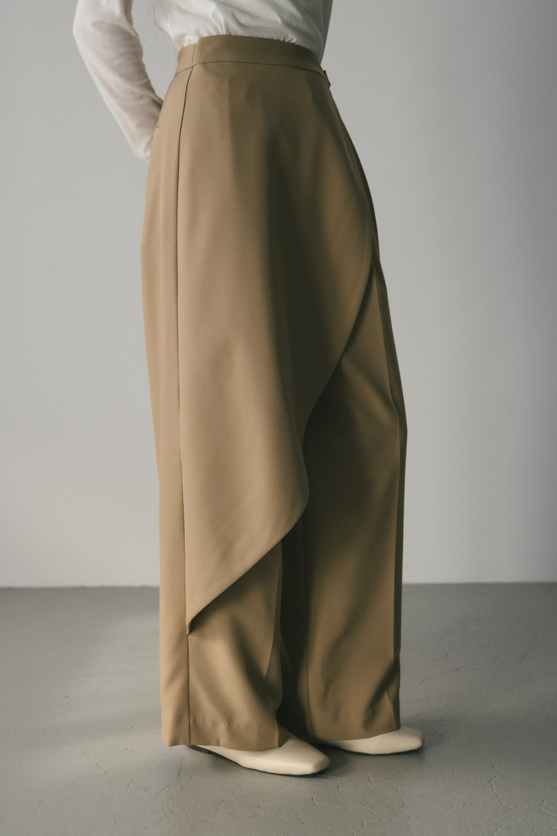 サイドラップワイドパンツ 詳細画像 BEG 4