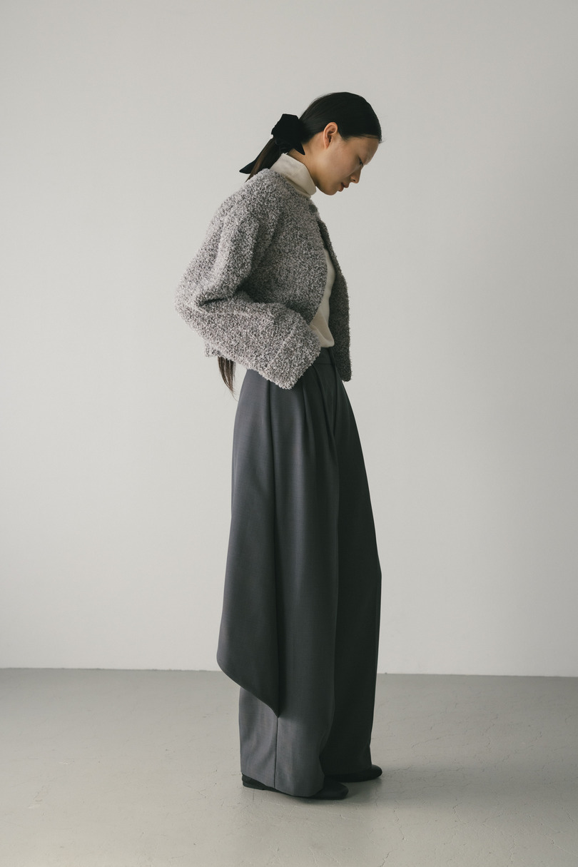 サイドラップワイドパンツ 詳細画像 GRY 4