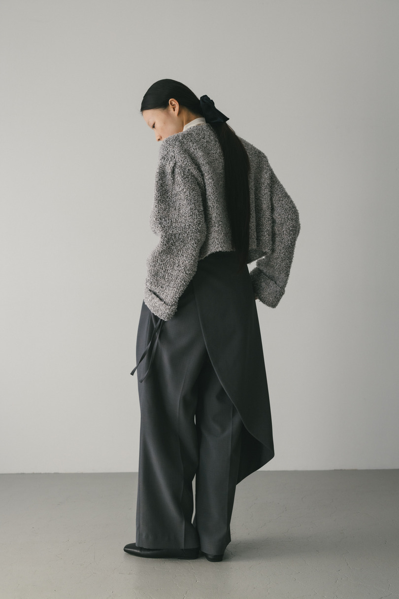 サイドラップワイドパンツ 詳細画像 GRY 6