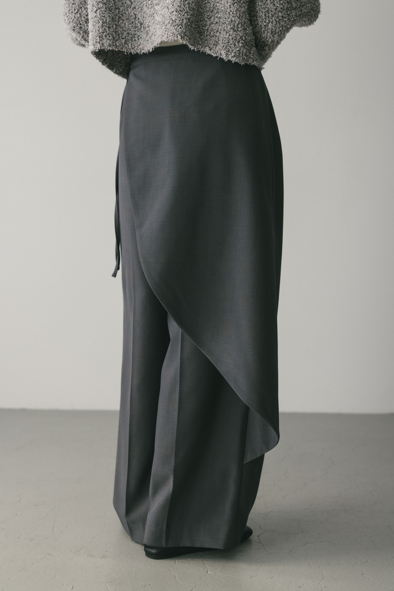サイドラップワイドパンツ 詳細画像 GRY 8