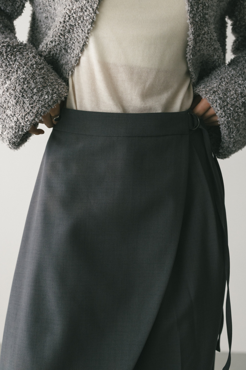 サイドラップワイドパンツ 詳細画像 GRY 9