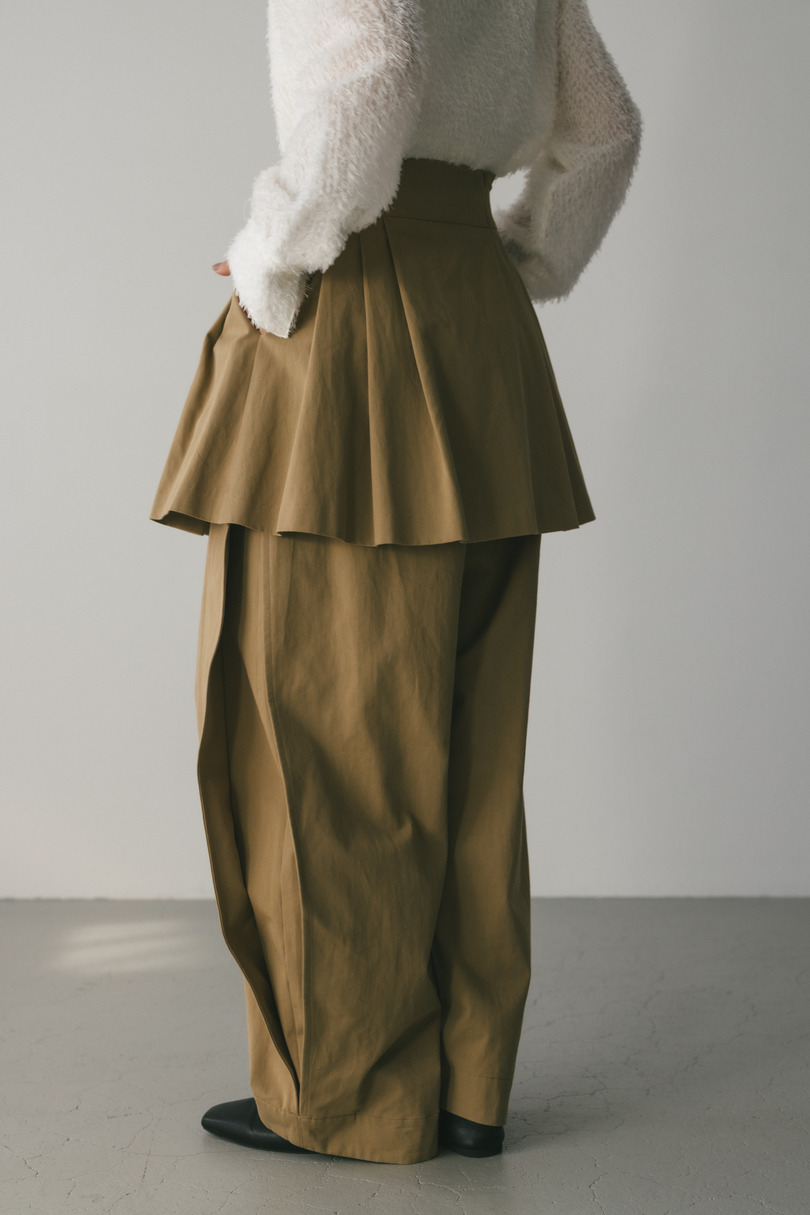 タックワイドミニスカート 詳細画像 BEG 3