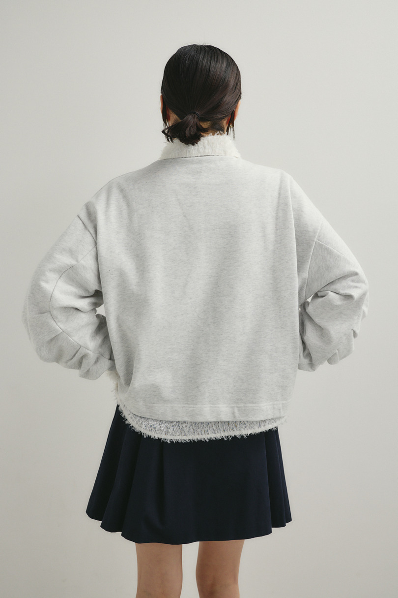 タックワイドミニスカート 詳細画像 NVY 10