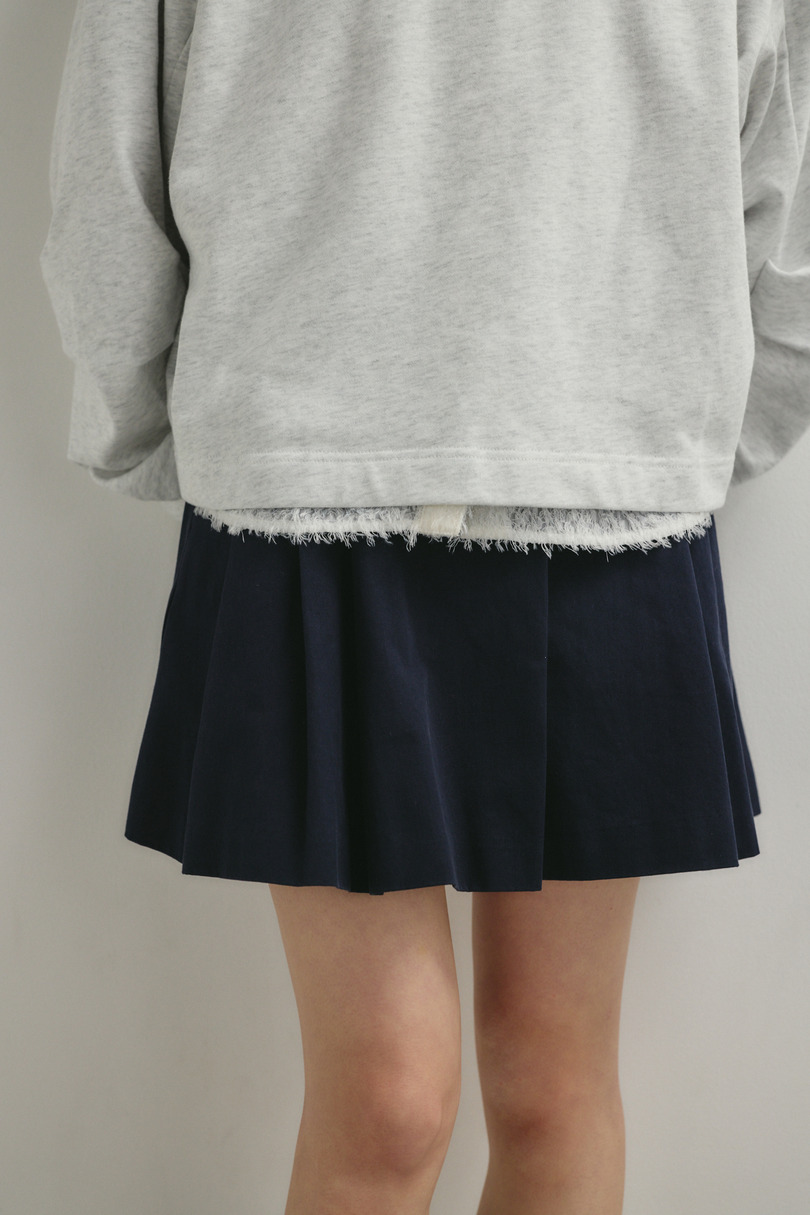 タックワイドミニスカート 詳細画像 NVY 11