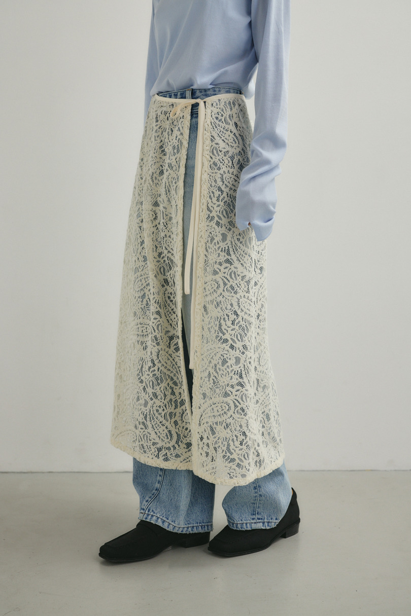 ニュアンスレースラップスカーフ