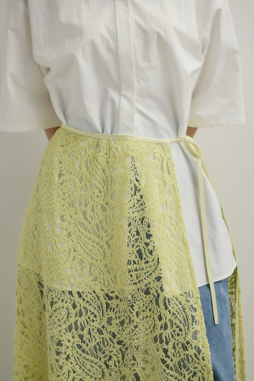 ニュアンスレースラップスカーフ 詳細画像 L/GRN 4