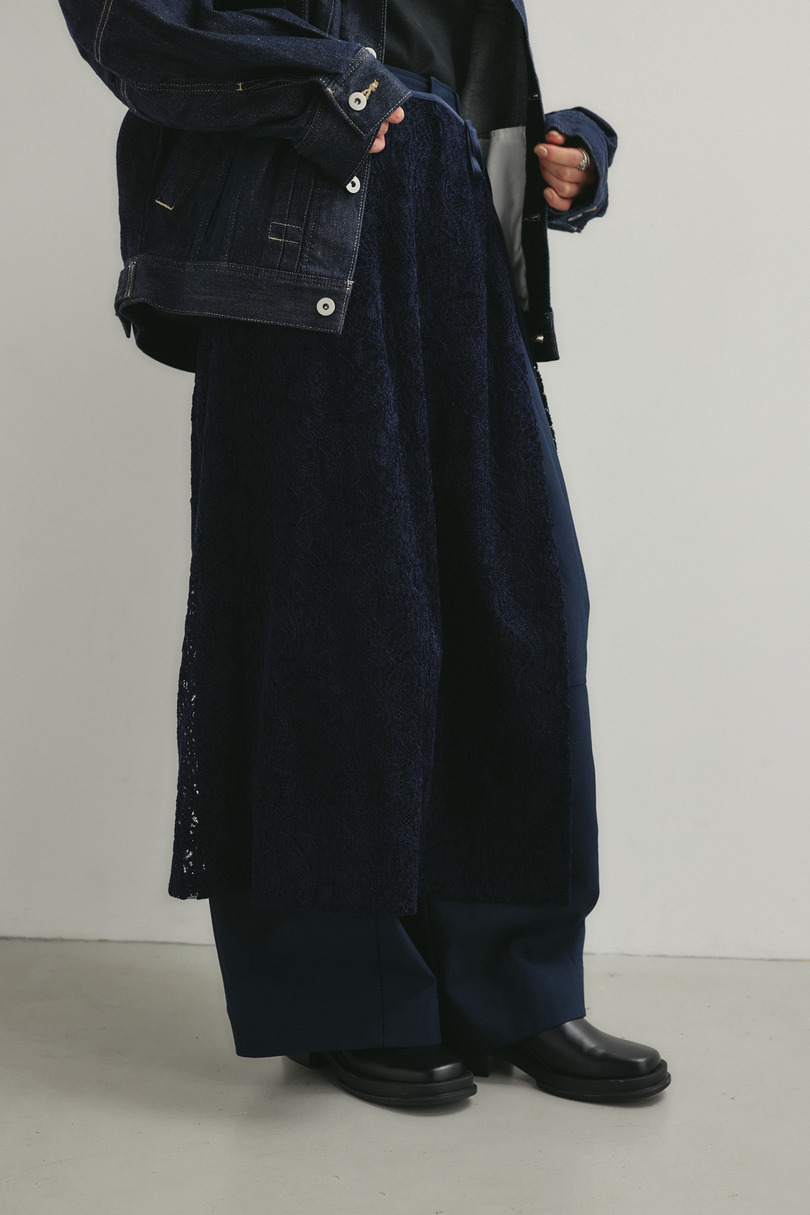 ニュアンスレースラップスカーフ 詳細画像 NVY 5