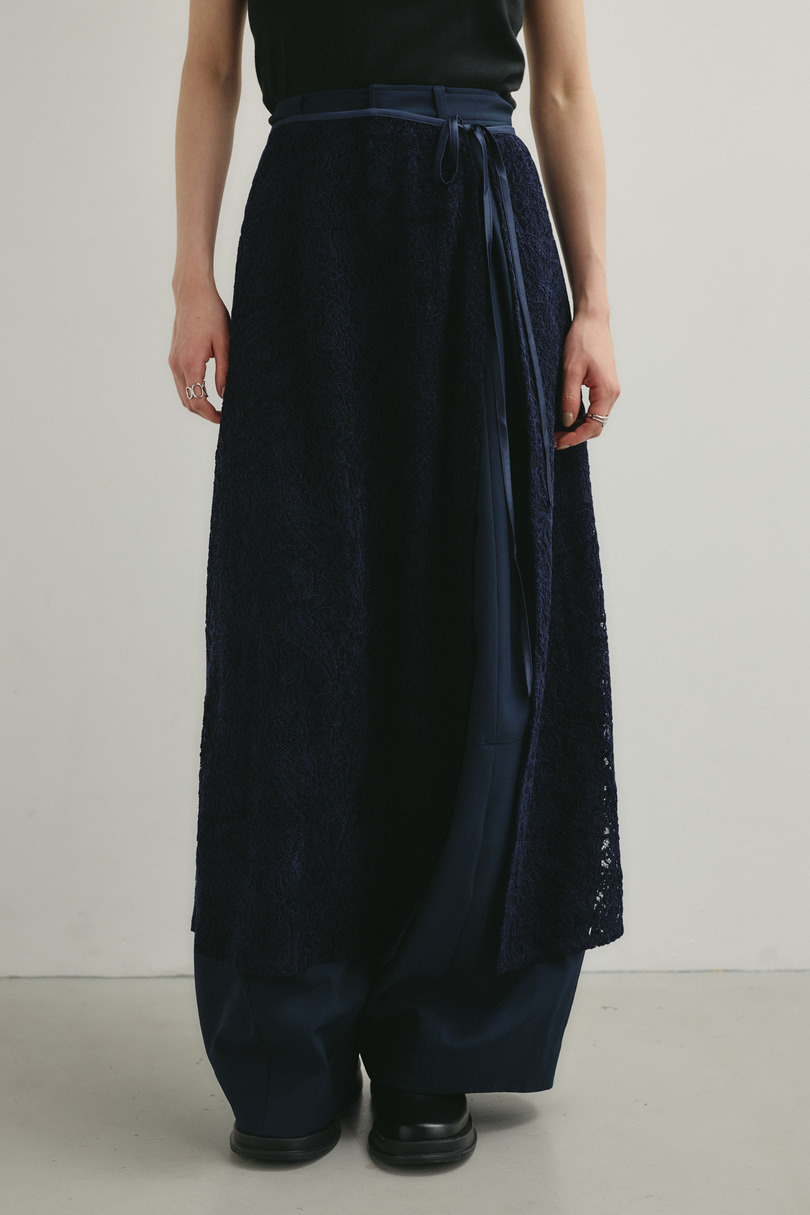 ニュアンスレースラップスカーフ 詳細画像 NVY 8