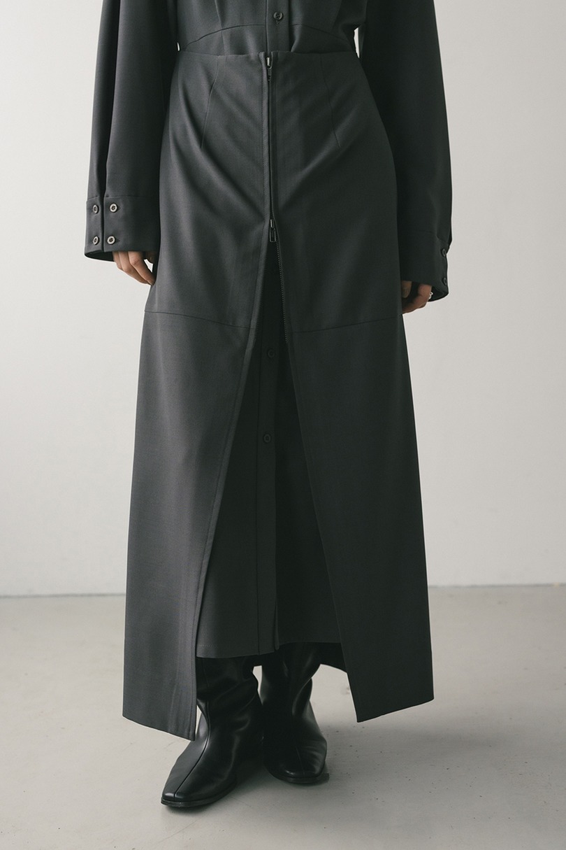 レイヤードシャツワンピース 詳細画像 GRY 9