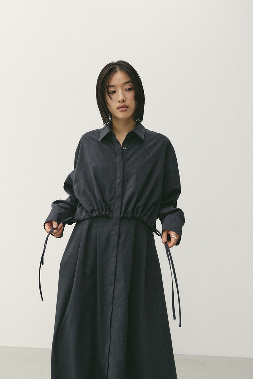 ヨークレイヤードシャツワンピース 詳細画像 C.GRY 8