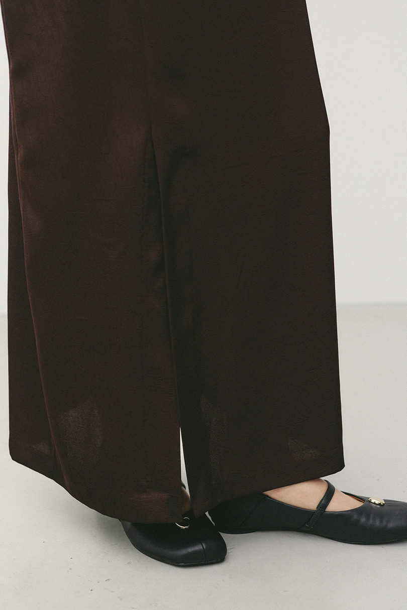 サテンストリングキャミワンピース 詳細画像 BRN 14