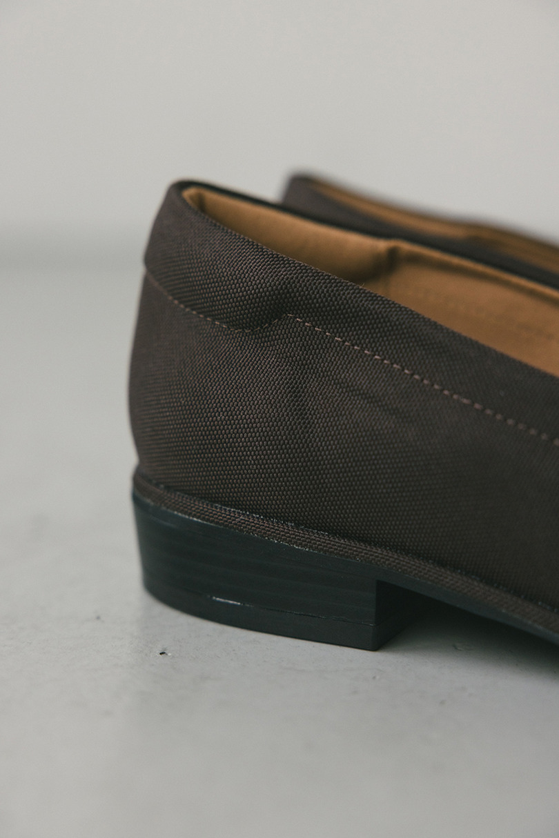 キャンバススクエアローファー 詳細画像 BRN 10