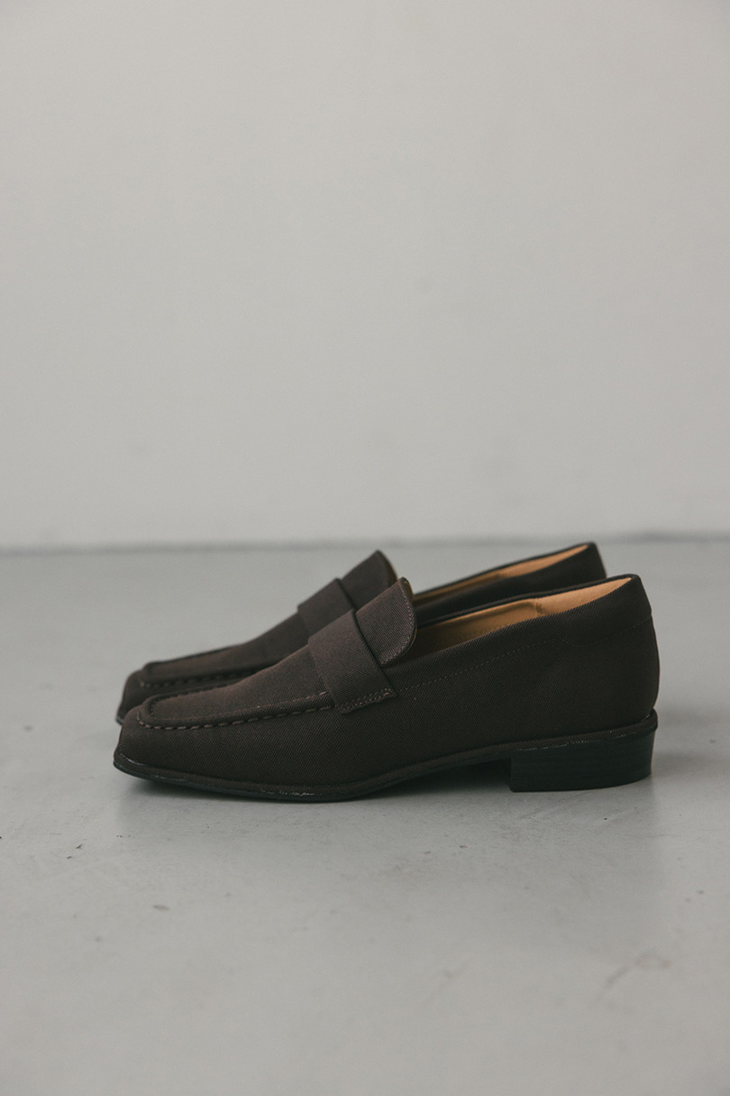 キャンバススクエアローファー 詳細画像 BRN 6