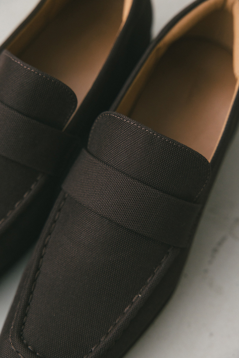 キャンバススクエアローファー 詳細画像 BRN 8