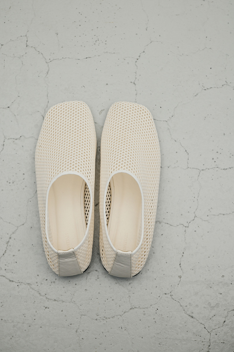 メッシュフラットパンプス 詳細画像 WHT 7