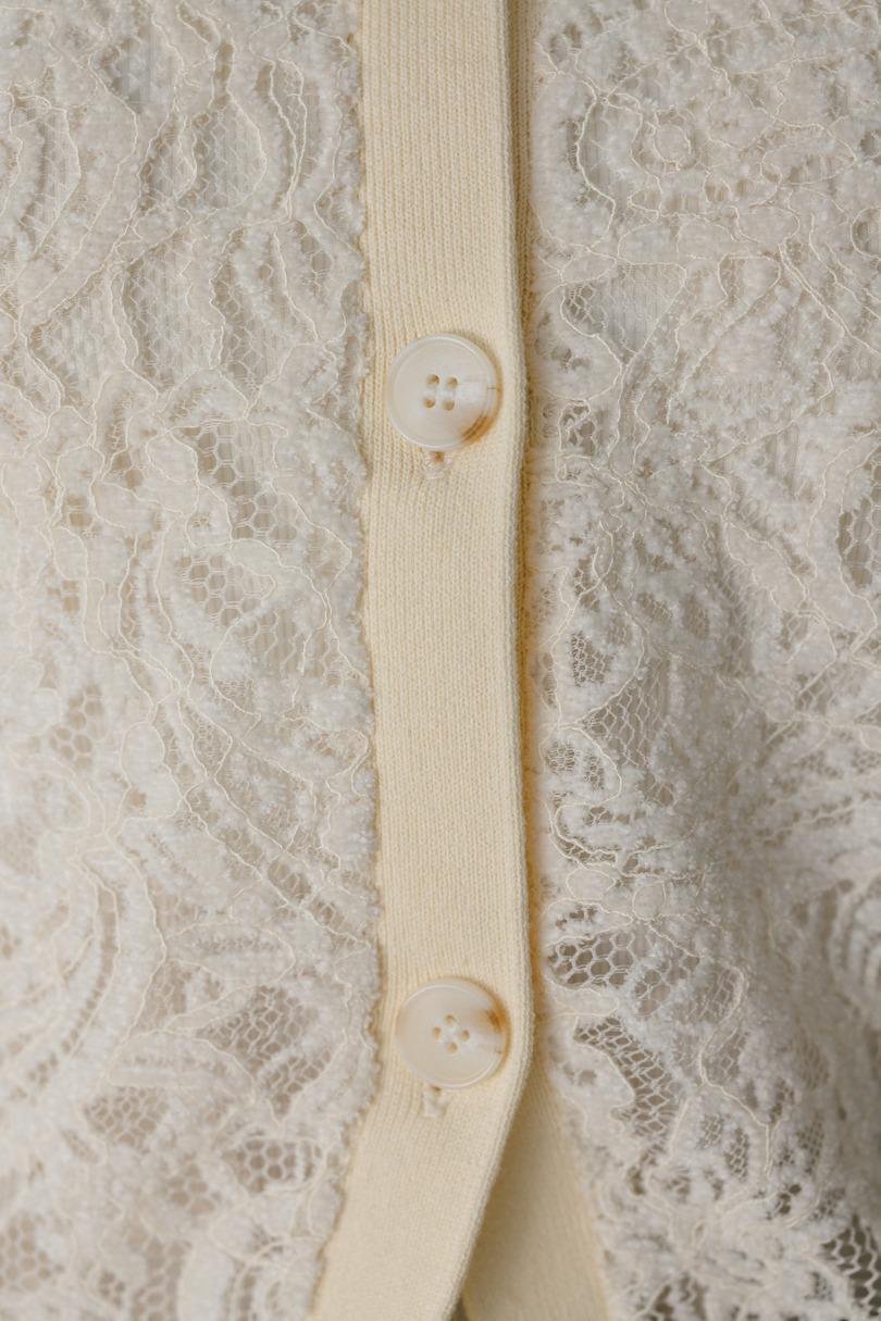 ニュアンスレースニットカーデ 詳細画像 IVOY 10