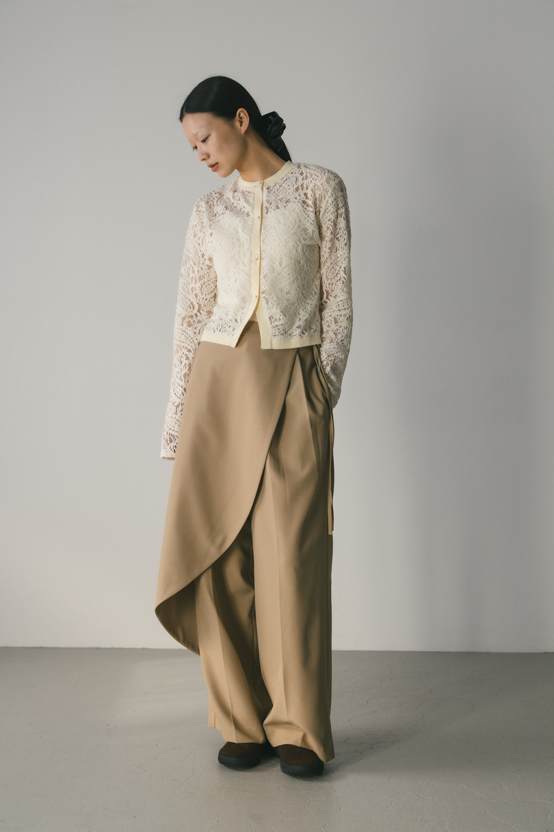 ニュアンスレースニットカーデ 詳細画像 IVOY 2