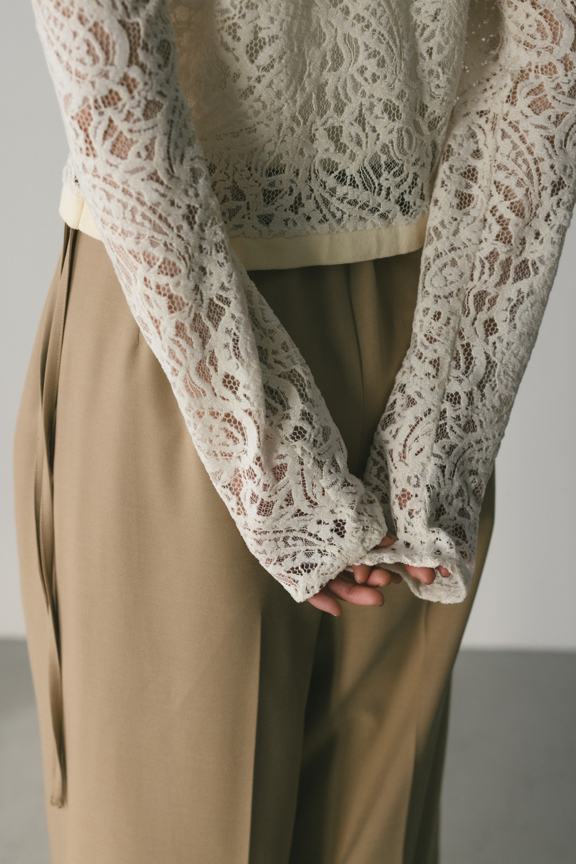 ニュアンスレースニットカーデ 詳細画像 IVOY 9