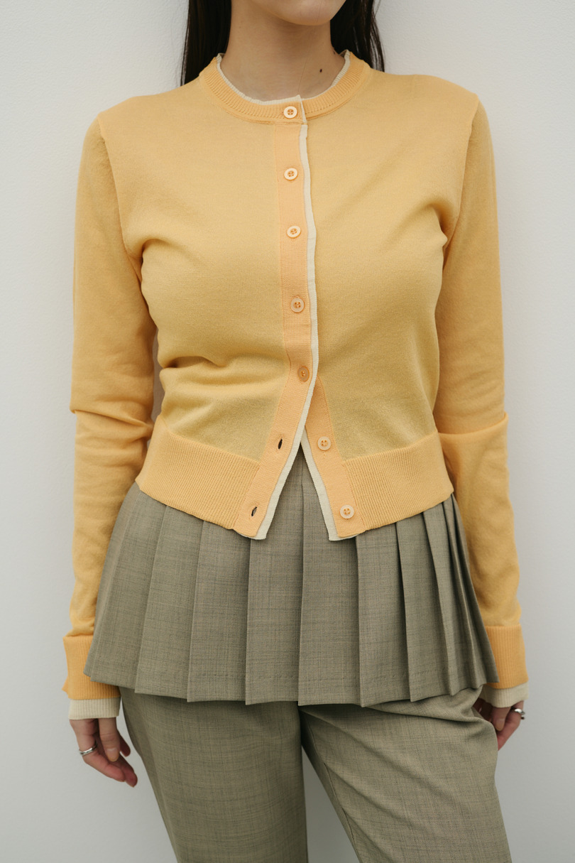 バイカラーニットカーデ 詳細画像 ORG 5