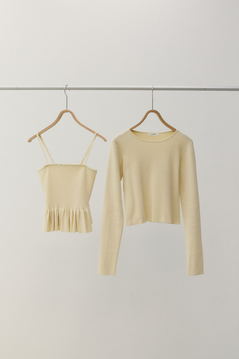 2ピースペプラムドライニット 詳細画像 IVOY 16