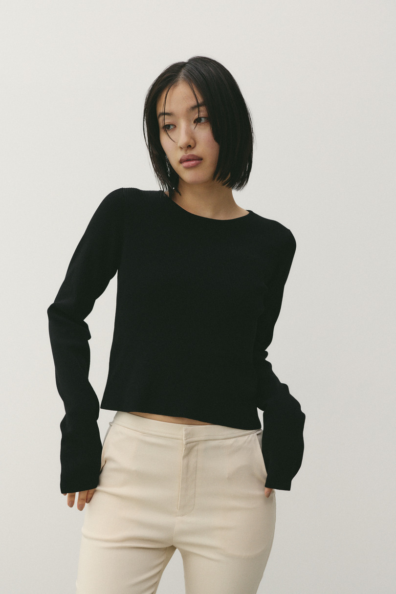 2ピースペプラムドライニット 詳細画像 BLK 10