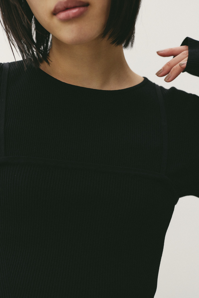 2ピースペプラムドライニット 詳細画像 BLK 13