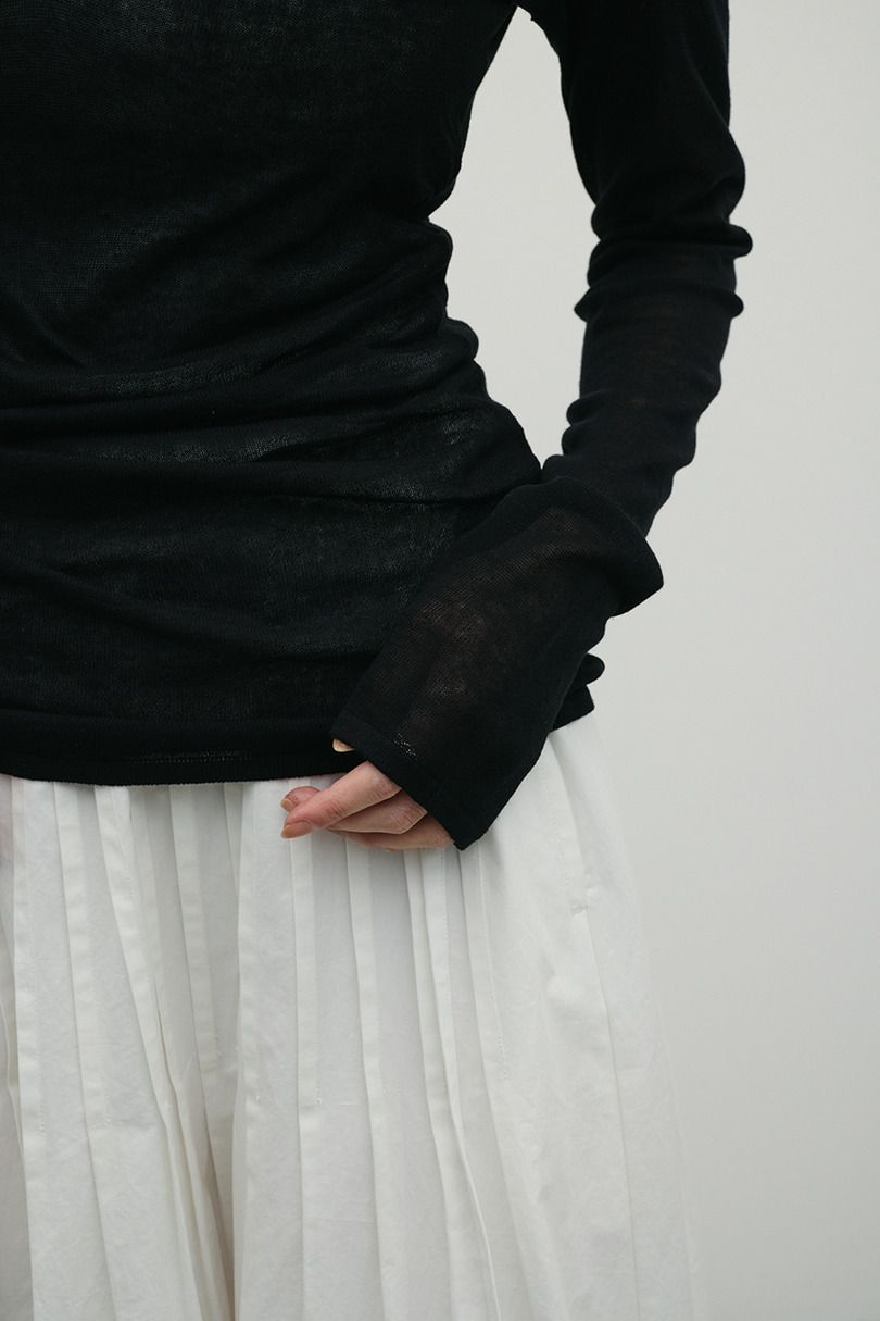 ディープVネックシアートップ 詳細画像 BLK 7