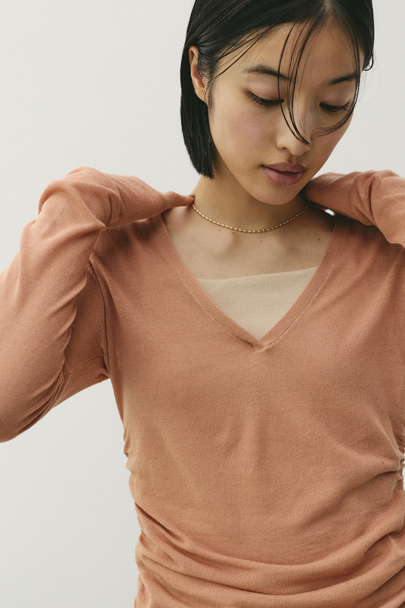 ディープVネックシアートップ 詳細画像 L/ORG 10