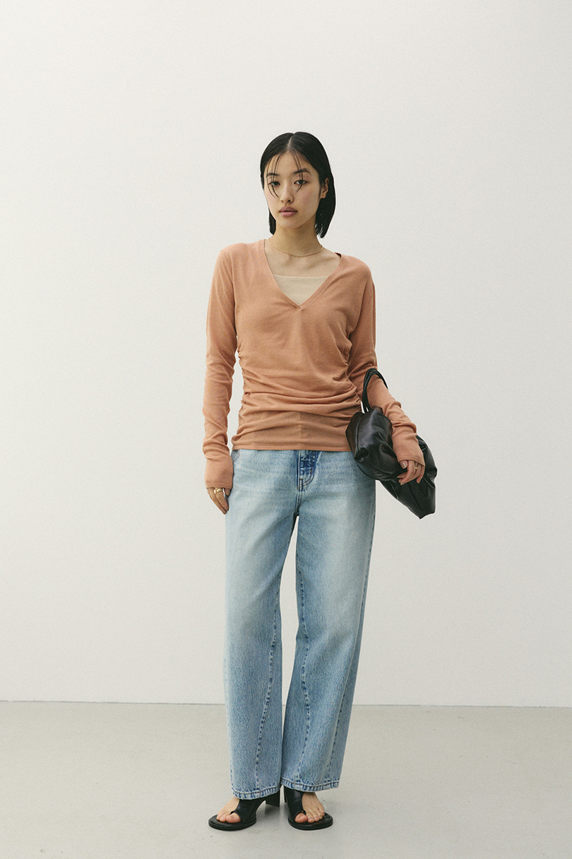 ディープVネックシアートップ 詳細画像 L/ORG 2