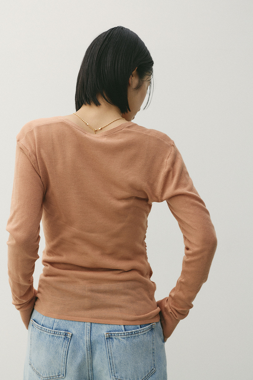 ディープVネックシアートップ 詳細画像 L/ORG 9