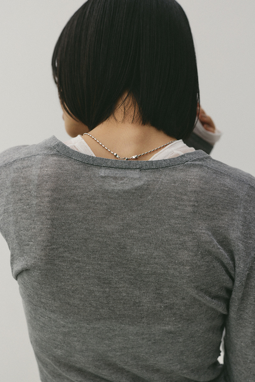 ディープVネックシアートップ 詳細画像 GRY 9