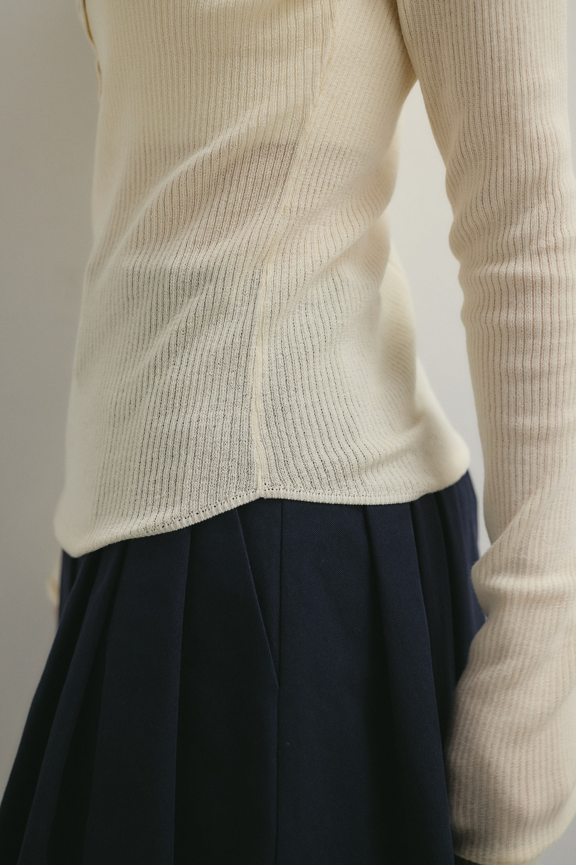 ヘンリーネックシアーニット 詳細画像 IVOY 11