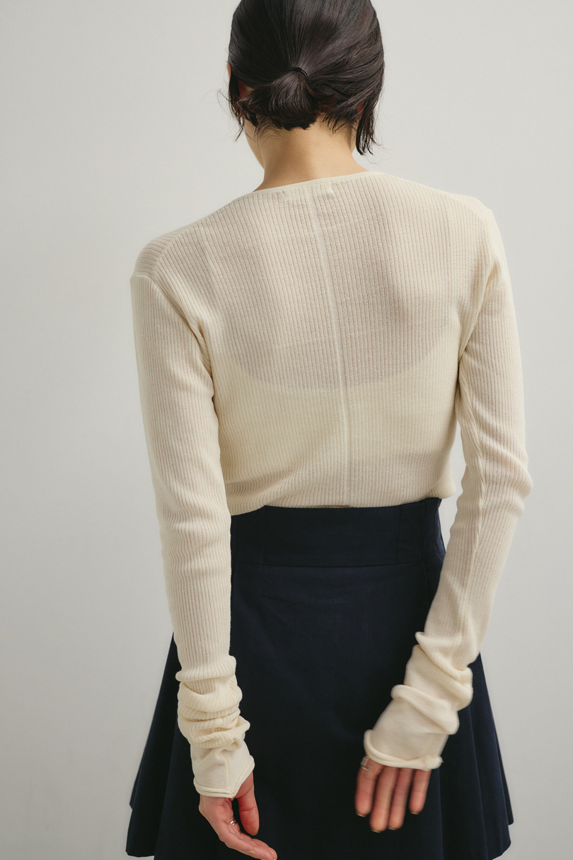 ヘンリーネックシアーニット 詳細画像 IVOY 9