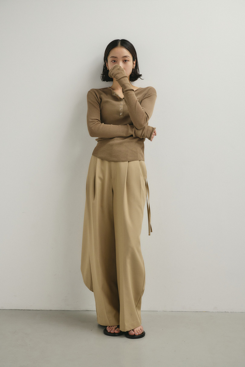 ヘンリーネックシアーニット 詳細画像 BEG 2