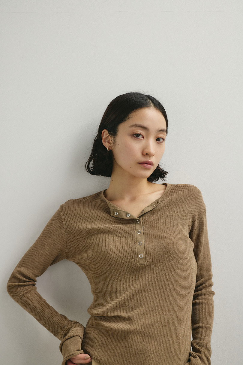 ヘンリーネックシアーニット 詳細画像 BEG 3