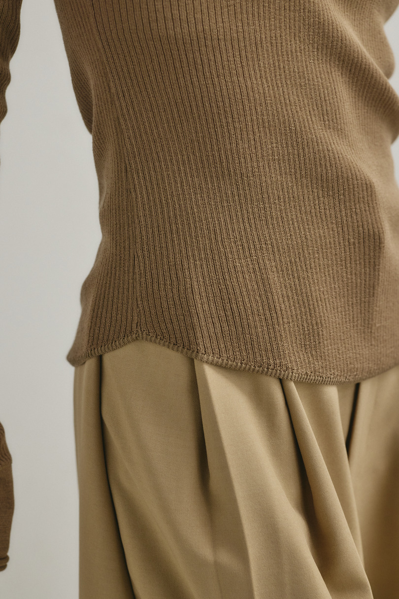 ヘンリーネックシアーニット 詳細画像 BEG 8