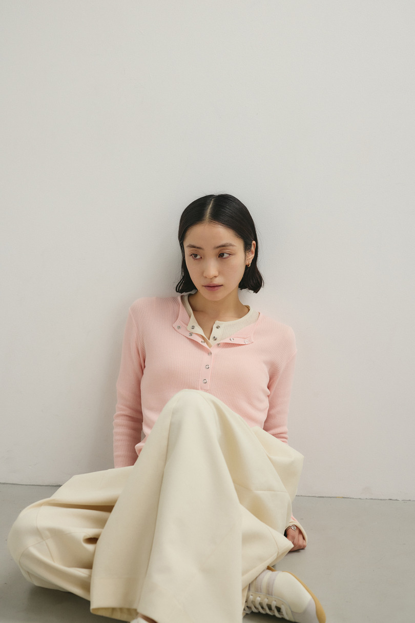 ヘンリーネックシアーニット 詳細画像 PNK 2