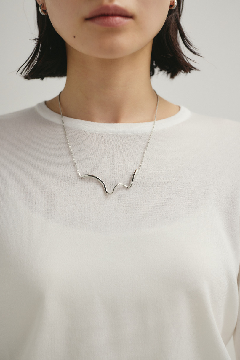 スリットスリーブニット 詳細画像 WHT 7