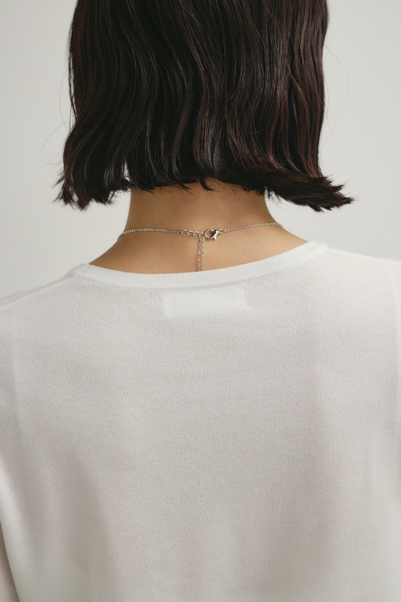 スリットスリーブニット 詳細画像 WHT 9