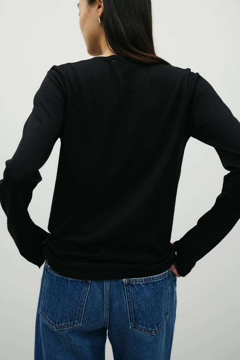 スリットスリーブニット 詳細画像 BLK 4