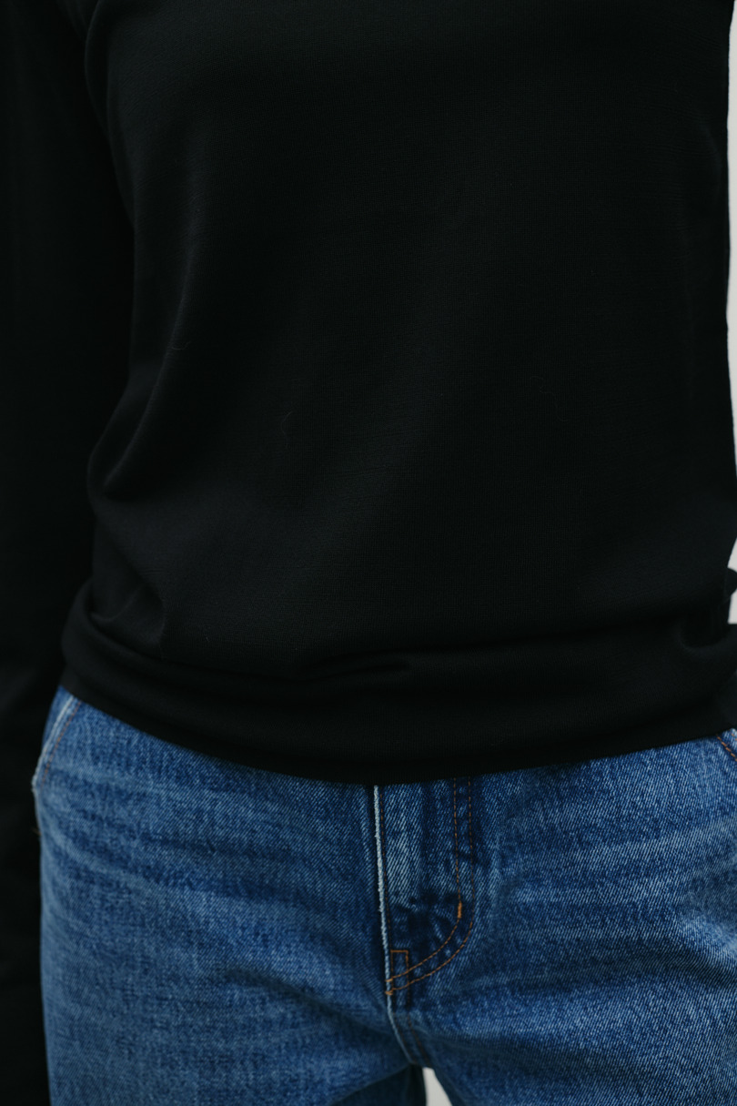 スリットスリーブニット 詳細画像 BLK 7