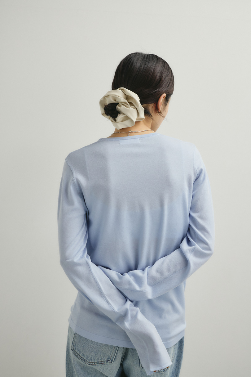 スリットスリーブニット 詳細画像 SAX 5