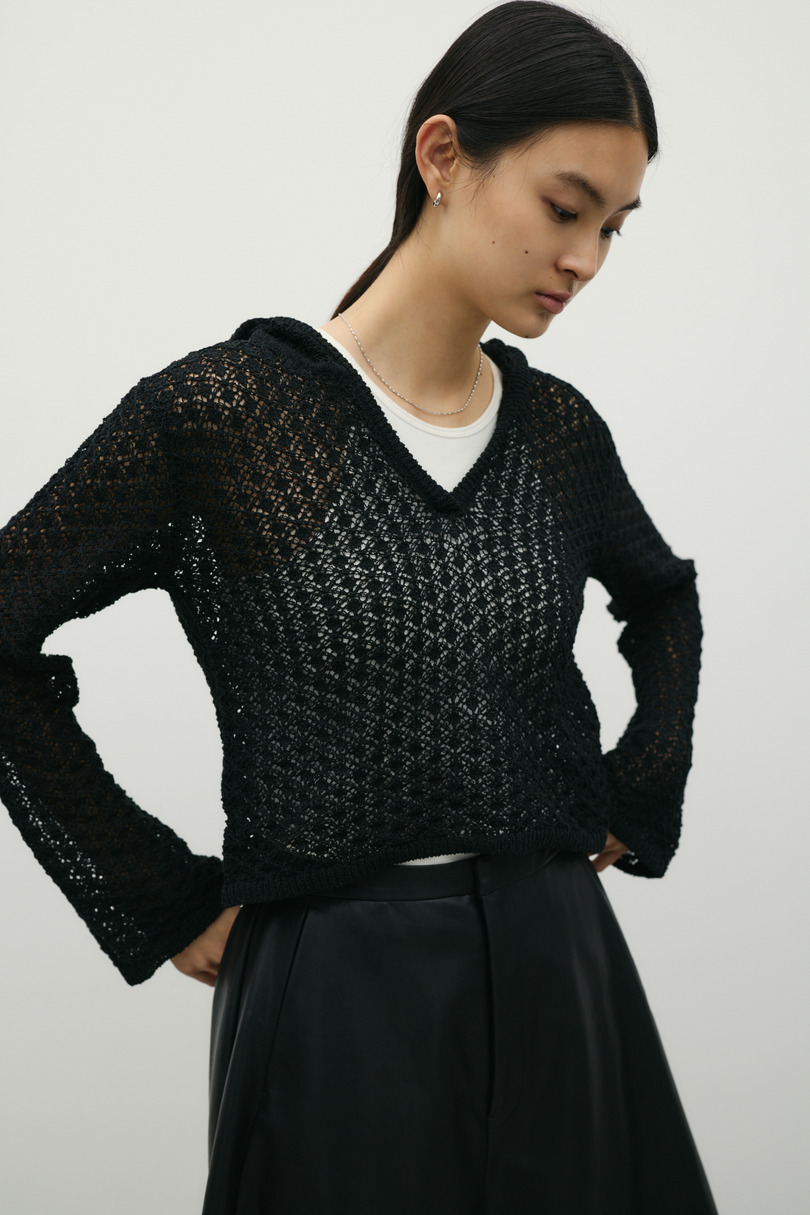 アイレットレースフーディー 詳細画像 BLK 6