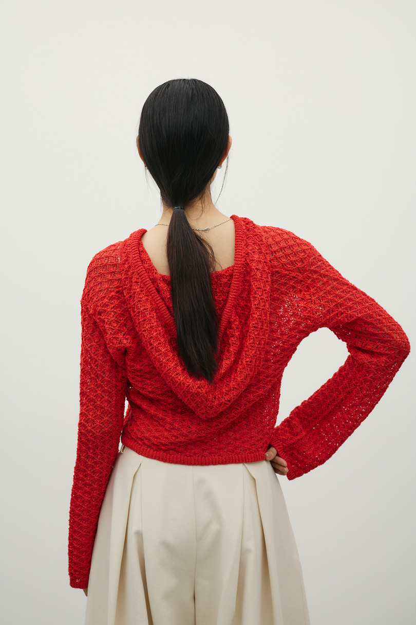 アイレットレースフーディー 詳細画像 RED 7