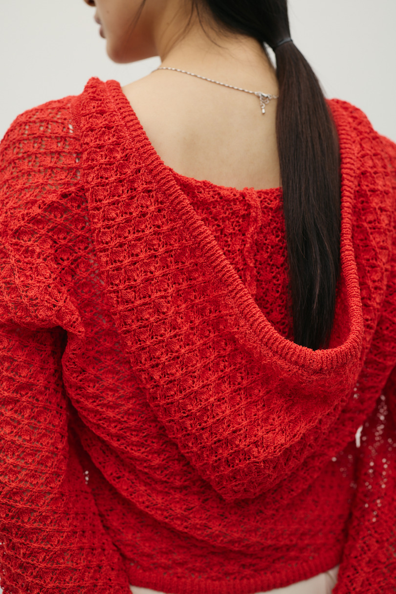 アイレットレースフーディー 詳細画像 RED 8