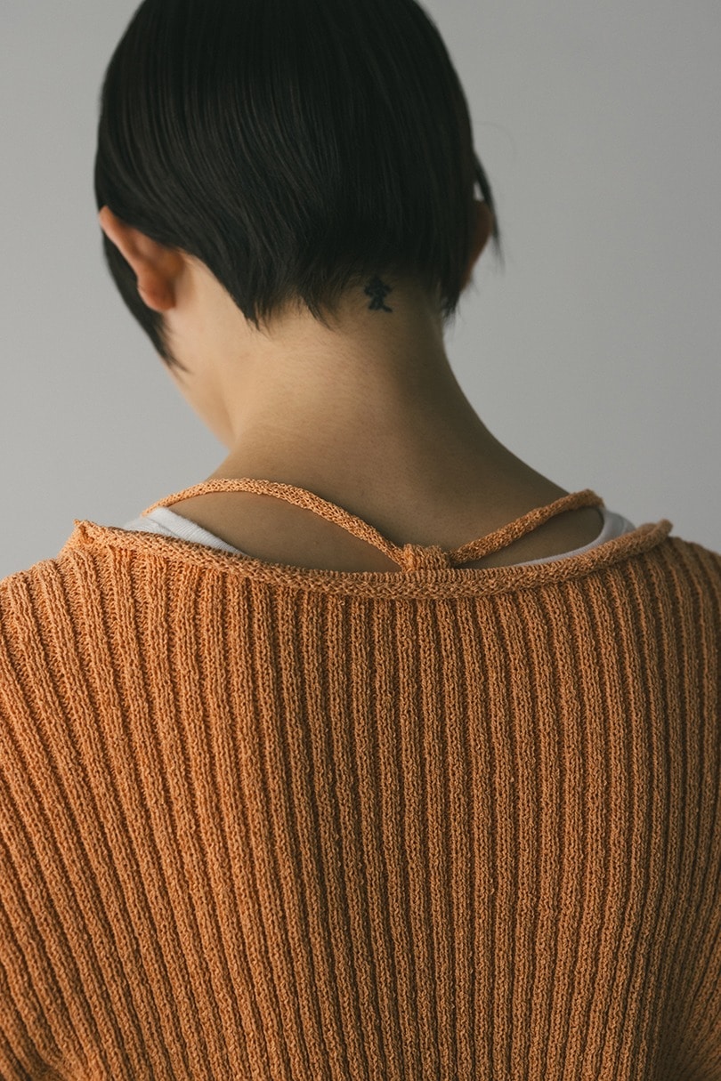 レースアップリブニットトップ 詳細画像 ORG 10