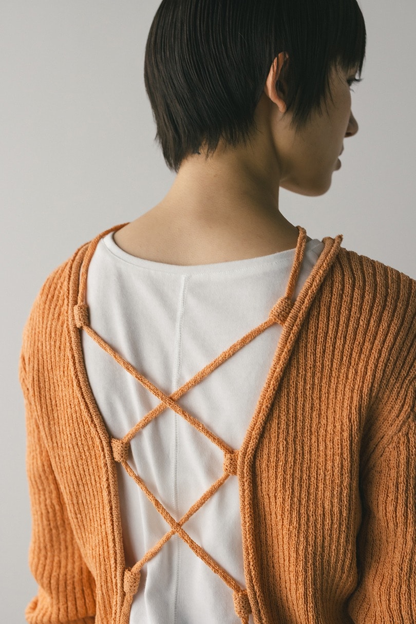 レースアップリブニットトップ 詳細画像 ORG 12