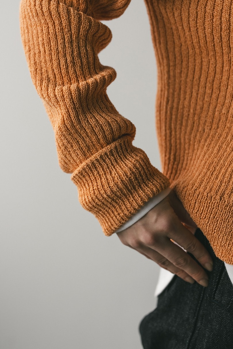 レースアップリブニットトップ 詳細画像 ORG 8