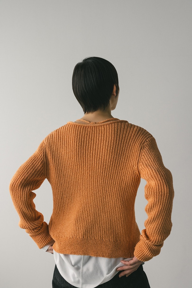 レースアップリブニットトップ 詳細画像 ORG 9