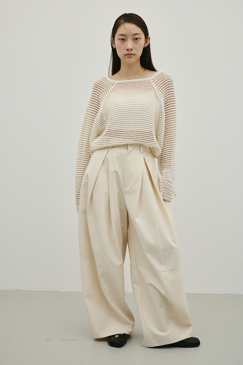 バックオープンメッシュニット 詳細画像 WHT 3